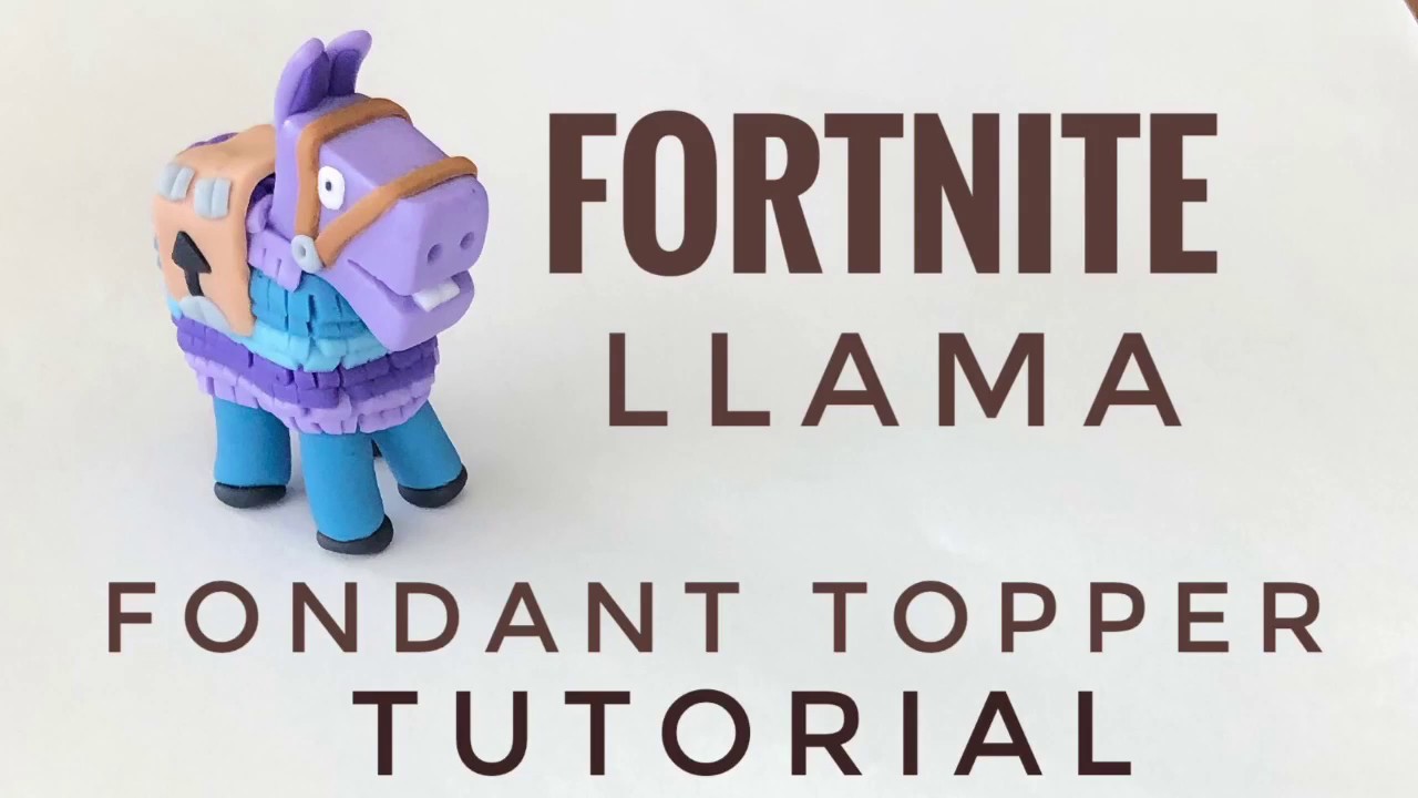 How to make a fondant Fortnite Llama topper