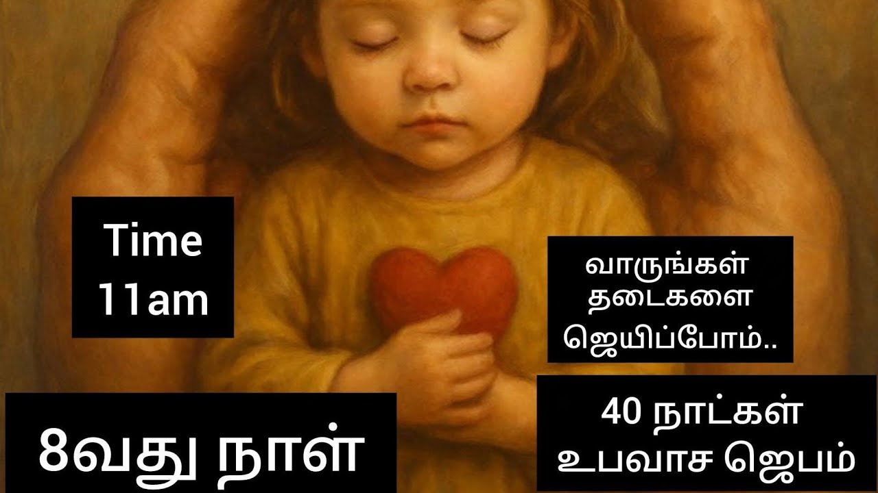 40 நாட்கள் உபவாச ஜெபம்! 8வது நாள்! சொன்னதை செய்யாமல் இருப்பாரோ? SLW ministries!