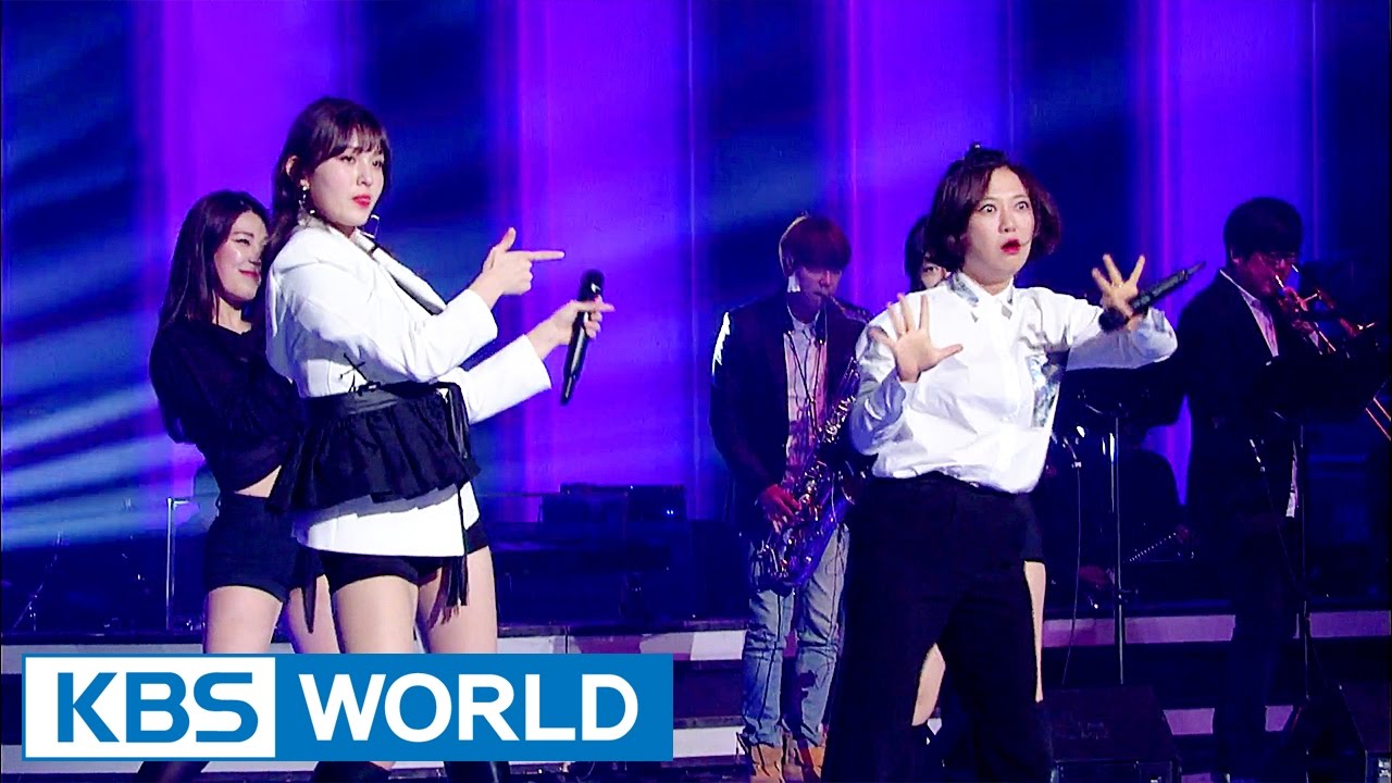 Unnies unit group stands on the stage of 'Immortal Songs' [Sister's Slam Dunk Season2 / 2017.04.21]