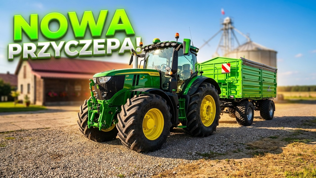Kradli groch z pola 😊 kupili przyczepę, bo dobra i polska 👉 trudne żniwa w GR Januszewscy