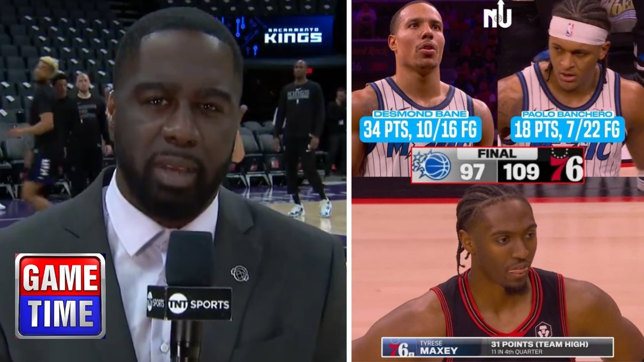 NBA Gametime crew reacts to Philadelphia 76ers eliminate Orlando Magic 109-97; Tyrese Maxey: 31 Pts