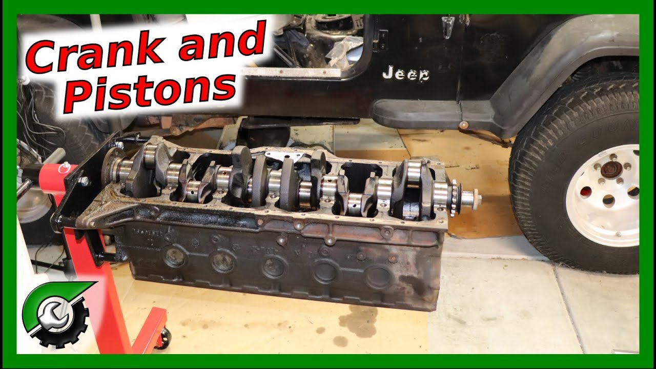 Jeep Inline 6 Piston and Crank Removal: Engine Rebuild Part 10