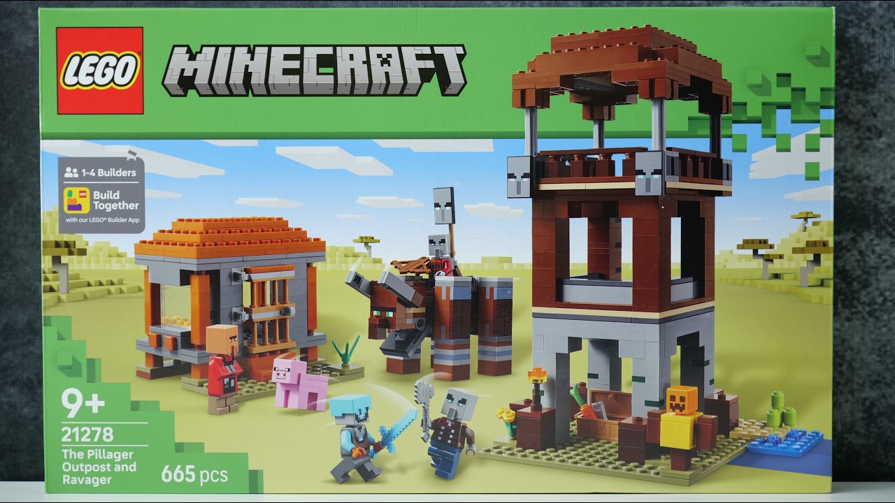 LEGO Minecraft 21278 Posterunek grabieżc&oacute;w i niszczyciel &ndash; recenzja LEGO Speed ​​Build