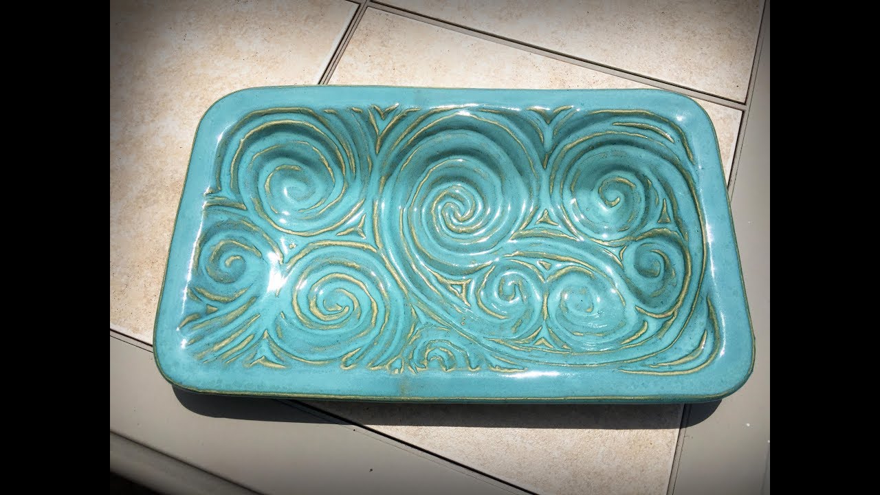 Creating a Carved Rectangular Platter in a Bamboo Tools Adjustable Rectangle Mold