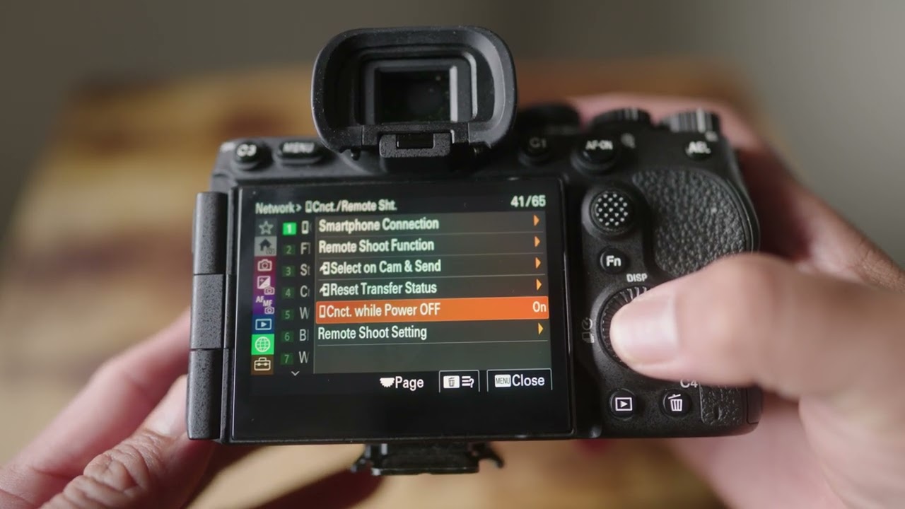 Разобрался с проблемой выключения режима полета на Sony A7V: устройство 