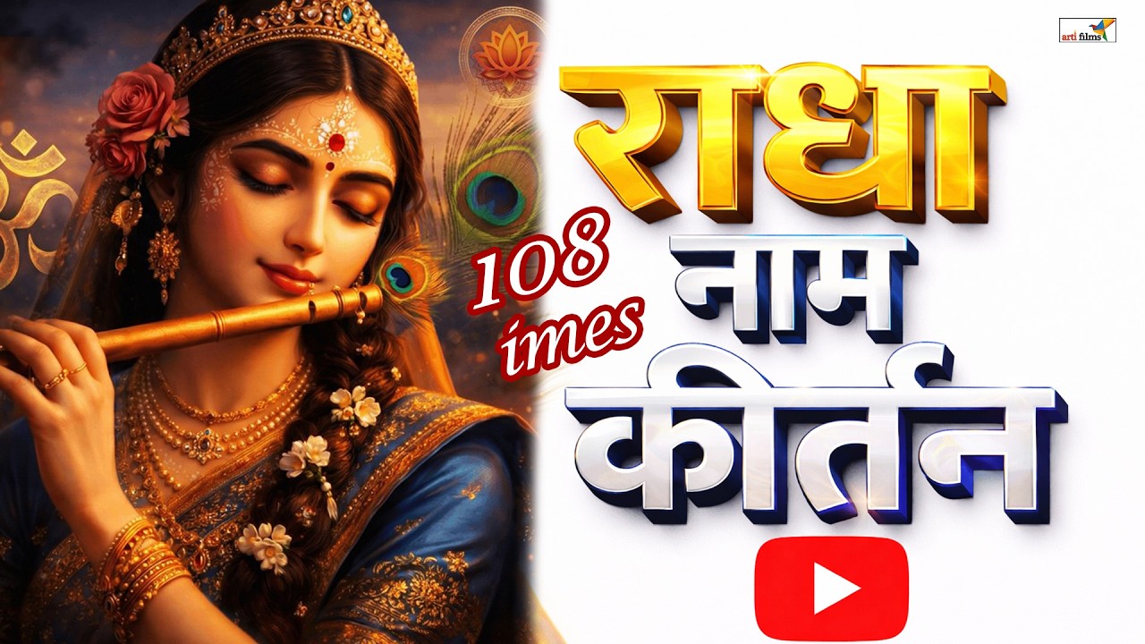 🌼 Peaceful Radha Radha Naam Jaap 11000 | Divine Nonstop Krishna Bhakti Songs | Soulful Bhajan