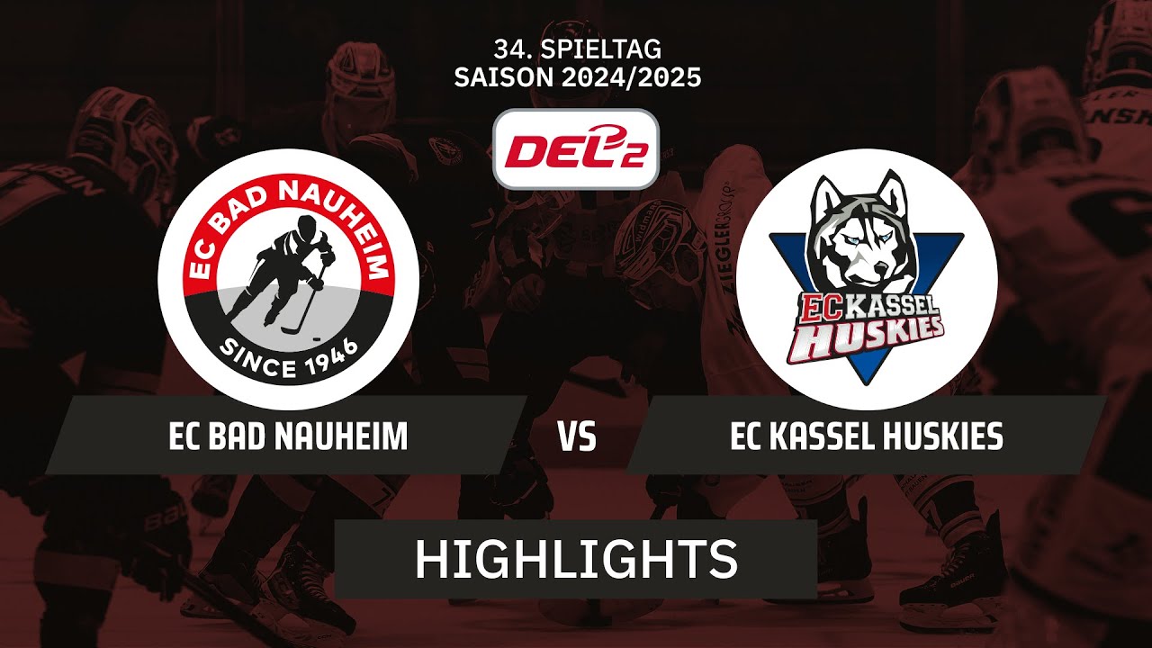 DEL2: EC Bad Nauheim vs. EC Kassel Huskies I Highlights - 34. Spieltag | SDTV Eishockey