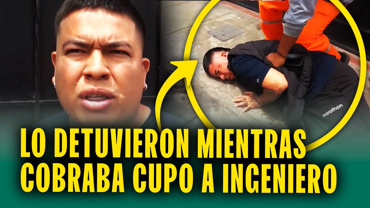 Así cayó extorsionador 'Bam Bam' mientras cobraba cupo a ingeniero