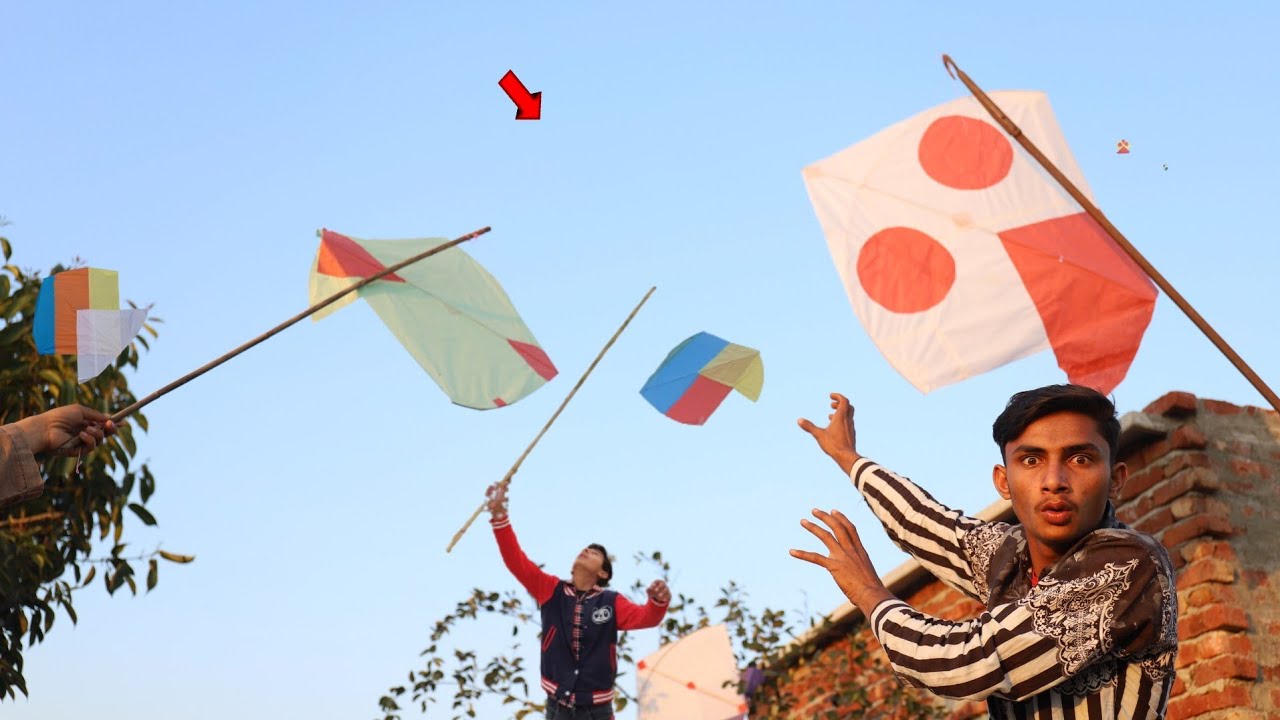 Cut Patang Caught in Village  | Kite Caught