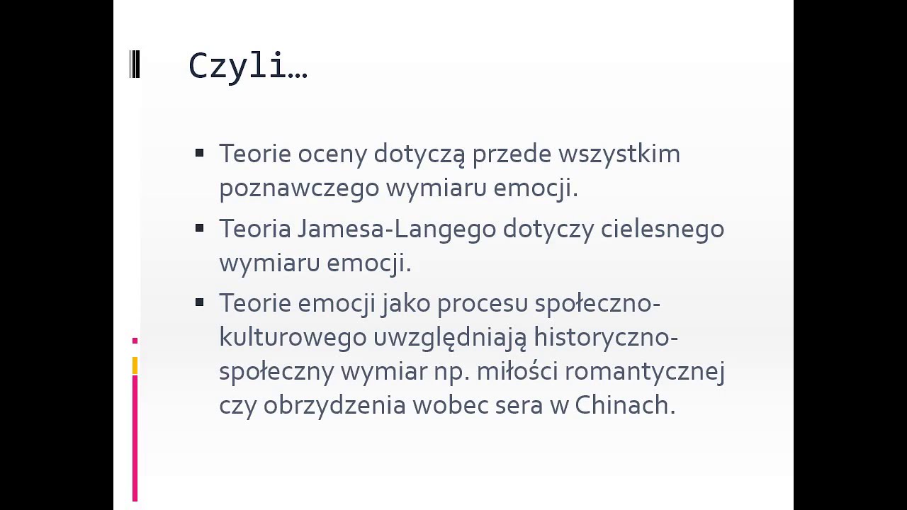 Filozofia umysłu I, wykład 12: Emocje. Emocje jako wytw&oacute;r kulturowy