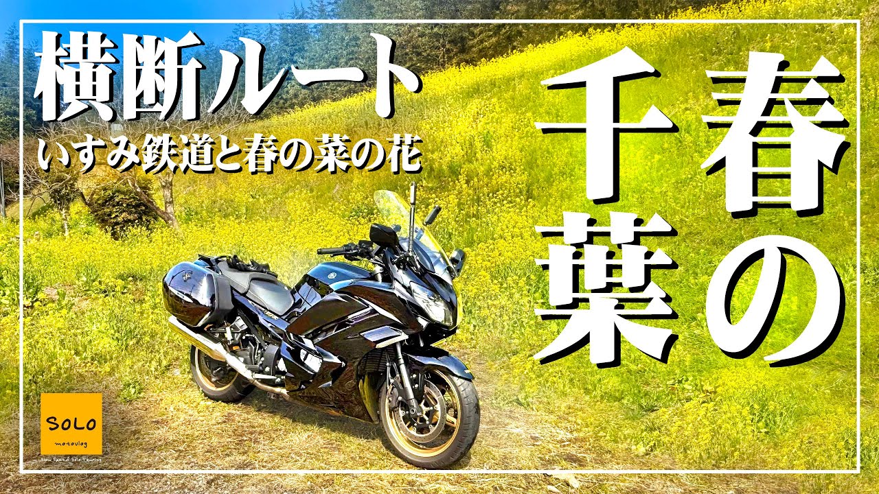 【千葉横断ツーリング】内房上総湊港〜外房大原漁港へ！いすみ鉄道沿いは菜の花です！