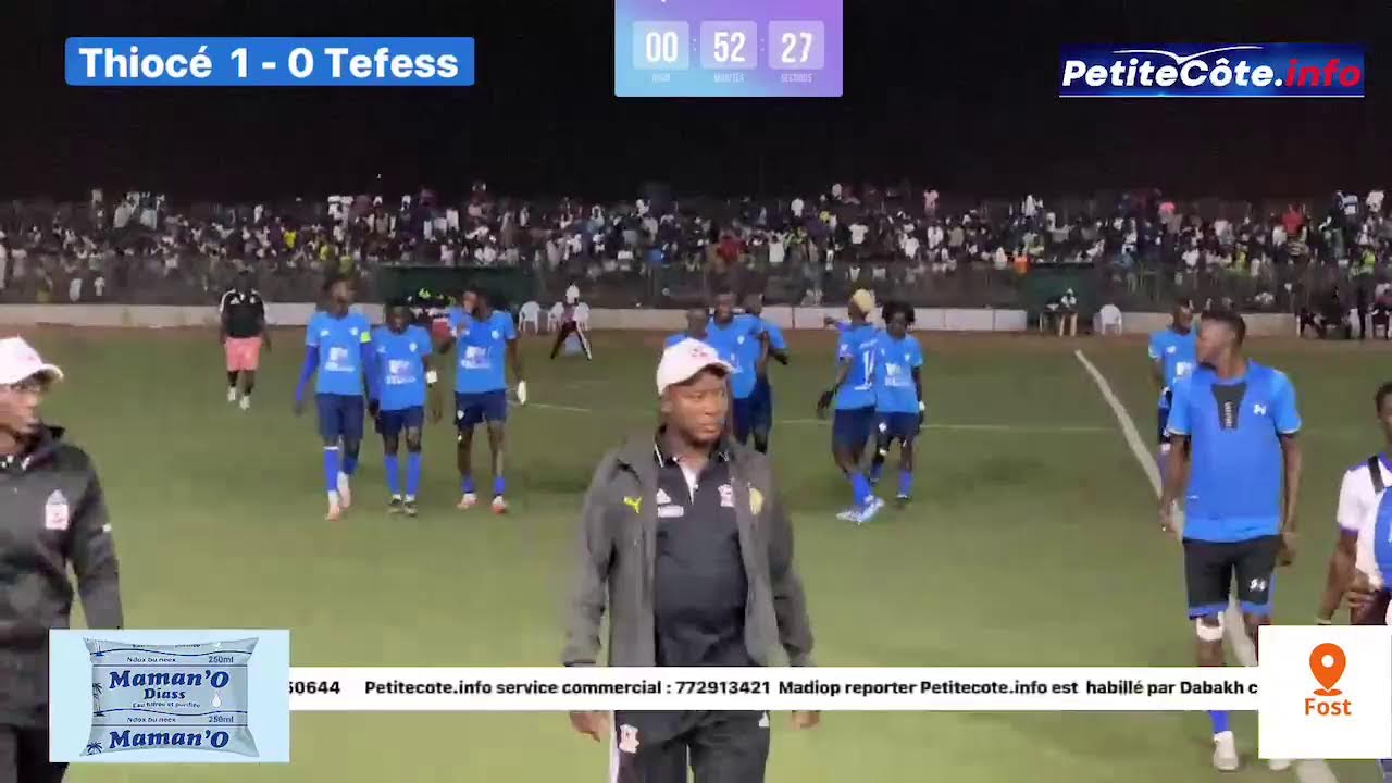 1/2 Final dép de l’ODCAV de Mbour  Thiocé vs Tefess 1ere mi-temps