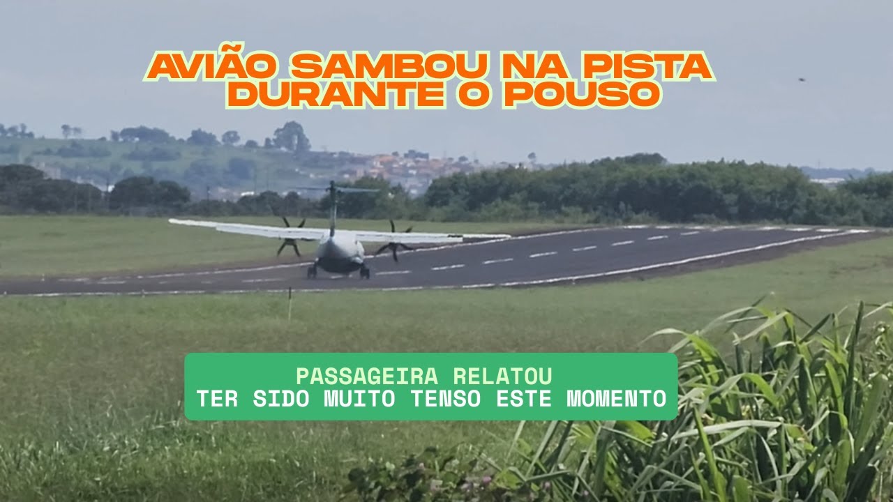 Avião sambou na pista durante o pouso#piloto #aviation #pouso #rioverde #avião #aviação