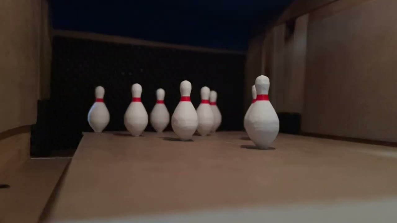 Mini duckpin bowling pt2 (7.5x smaller)