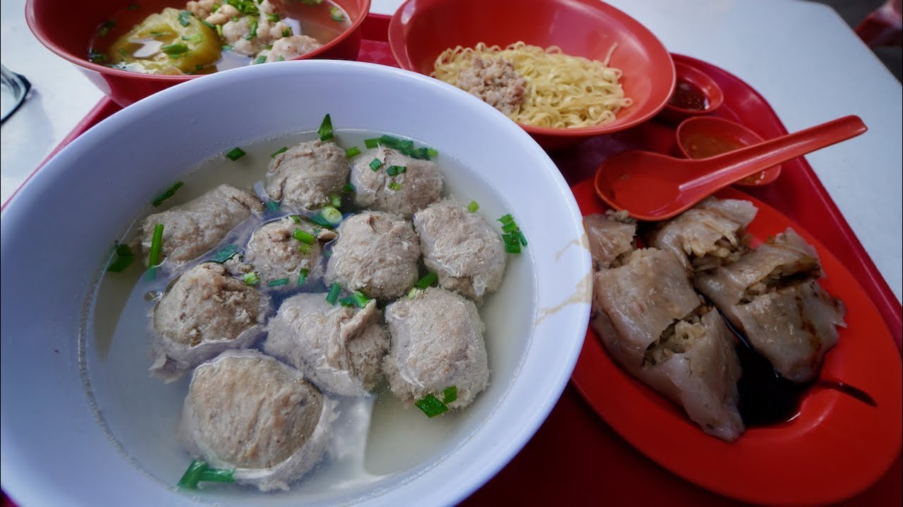Это лучшие говяжьи шарики в Сингапуре! (Beef House; Jalan Besar; Hawker Street Food)