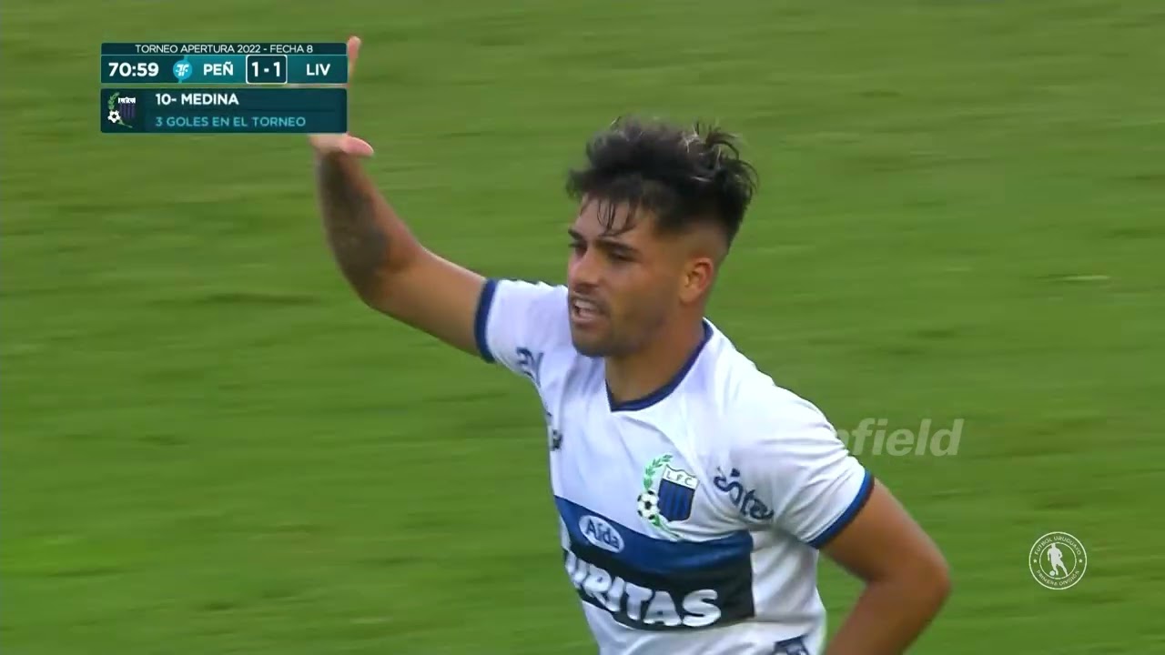 Apertura - Fecha 8 - Pe&ntilde;arol 1:1 Liverpool - Alan Medina (LIV)