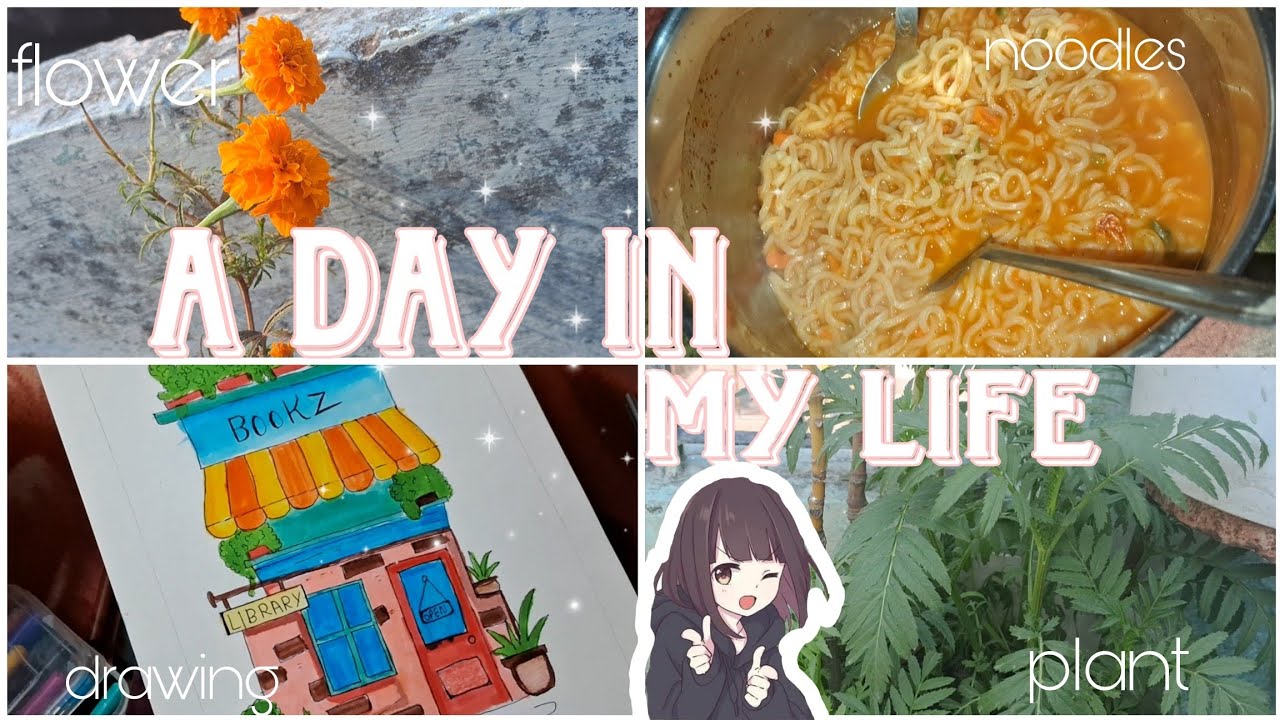 A Day In My Life ✨️✨️| making noodles 🍜 | drawing 🖌🖍| #vlog #viral #aesthetic 