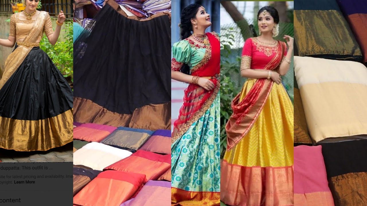 கொட்டிக்கிடக்கும் Silk Half Saree Banarasi Lehengas All Models  kids Silk half saree