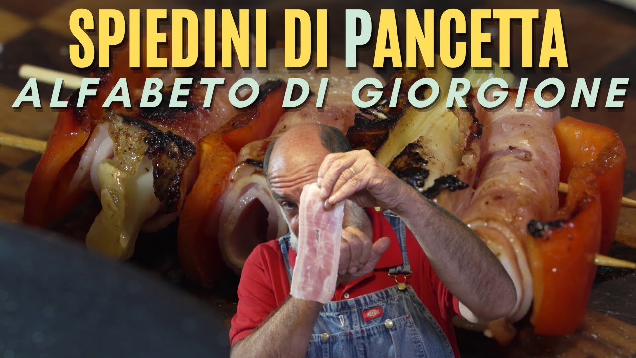 P COME PANCETTA: SPIEDINI DI PANCETTA