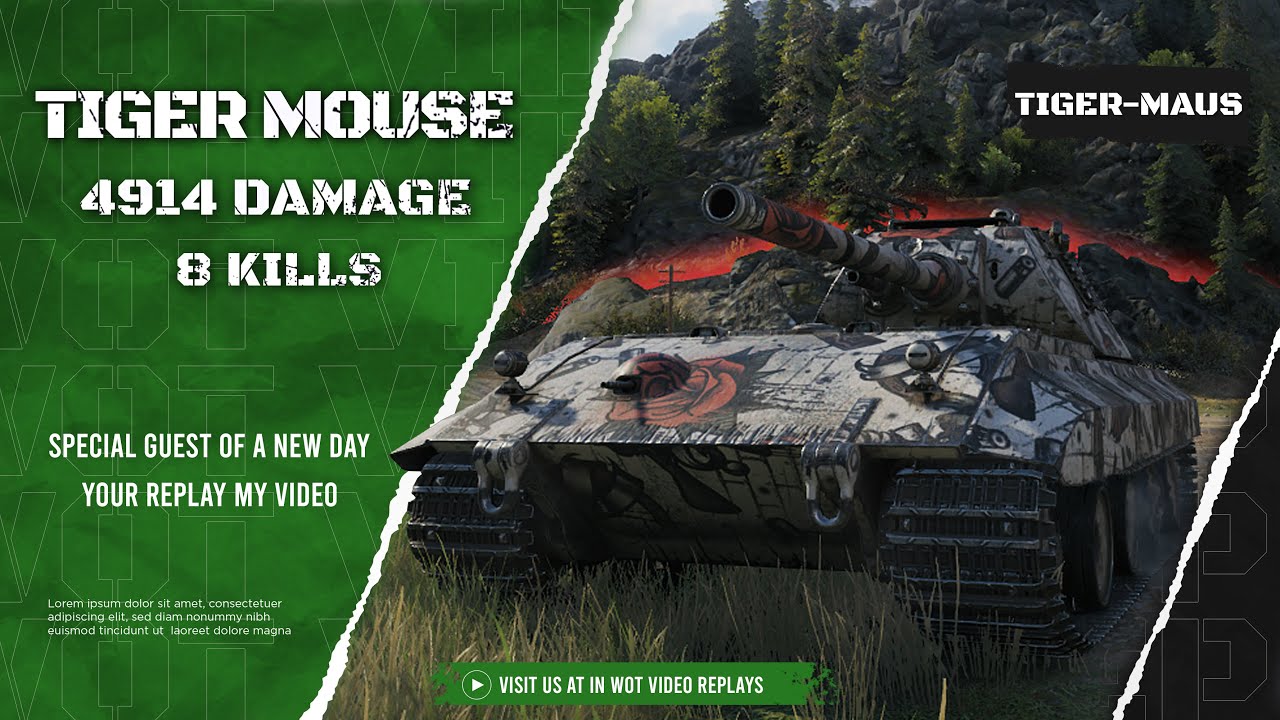 Pz.Kpfw. Tiger-Maus 120t, Mountain Pass, Medal Kolobanov | Wot Replays #104