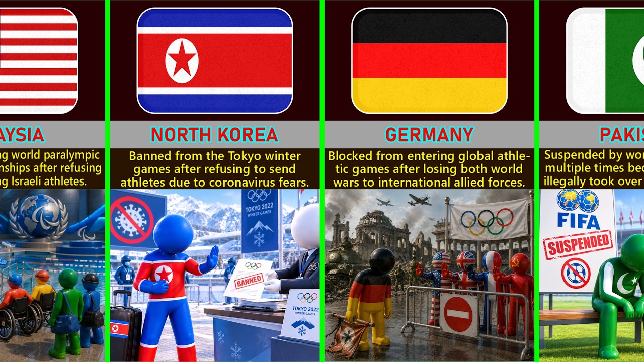 Countries Banned From International Sports ~ WHY?