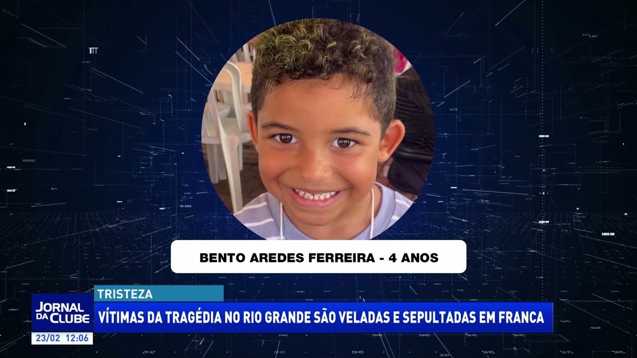 Vítimas da tragédia no Rio Grande são veladas e sepultadas em Franca - Jornal da Clube (23/02/26)