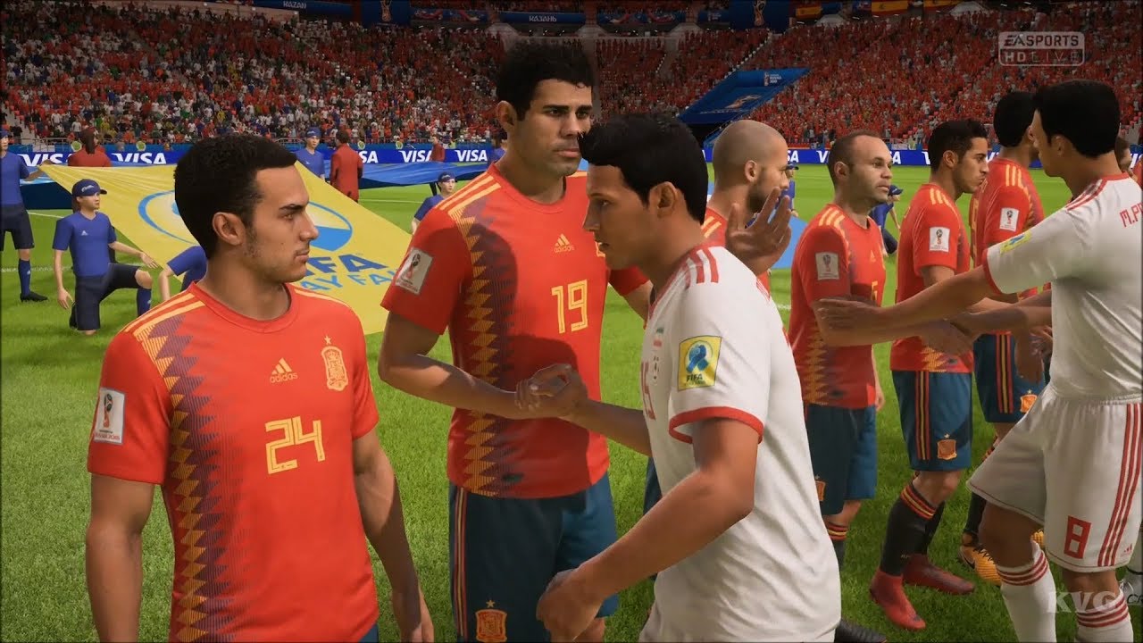 2018 FIFA World Cup Russia - IR Iran vs Spain - Gameplay (HD) [1080p60FPS]