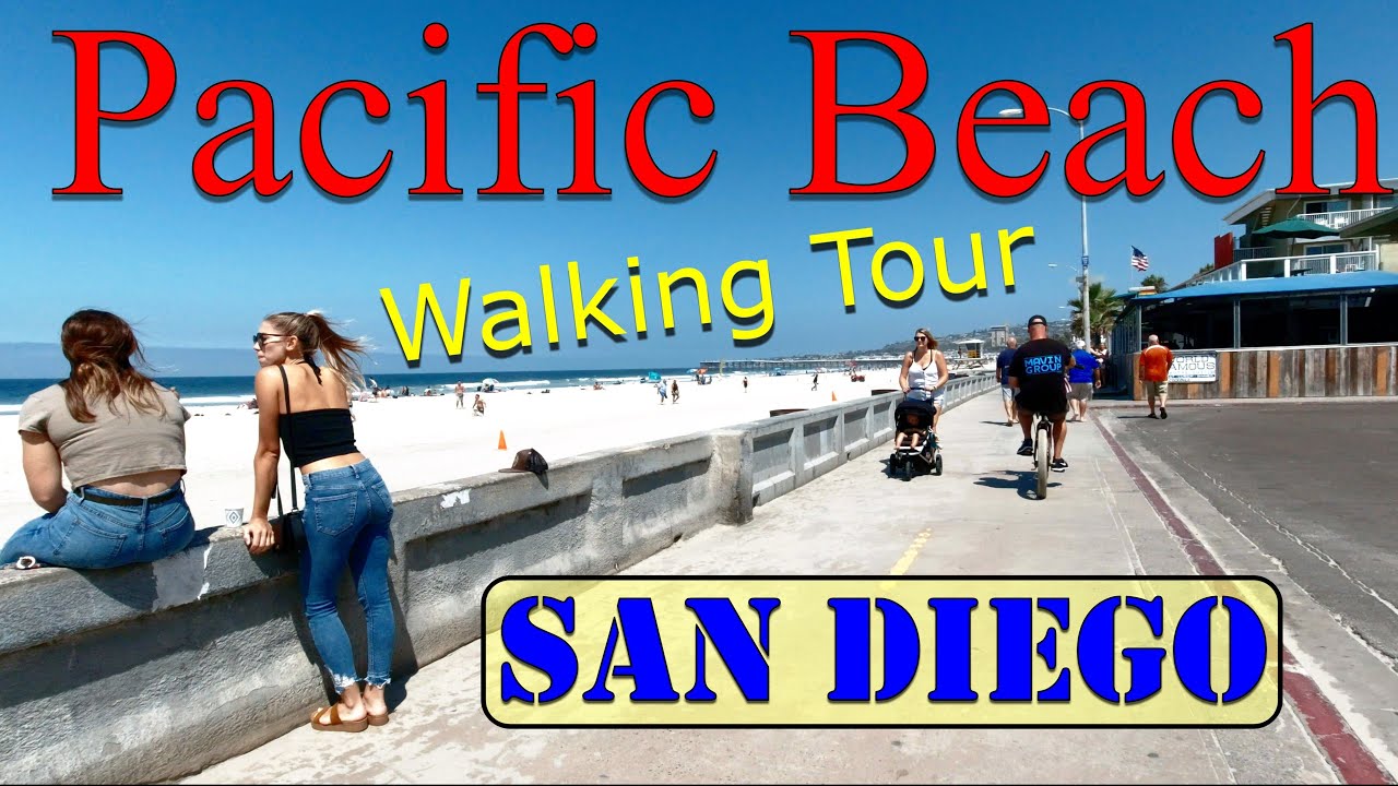 San Diego Pacific Beach Boardwalk Walking Tour August 2019
