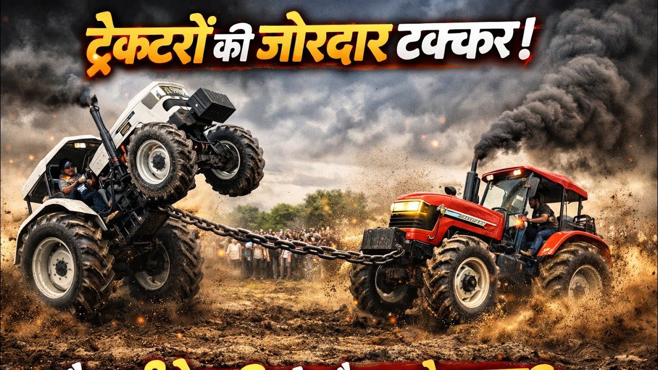 आगे से खड़ा हुआ ट्रैक्टर 😱 | इतनी जोरदार टोचन पहले कभी नहीं देखी