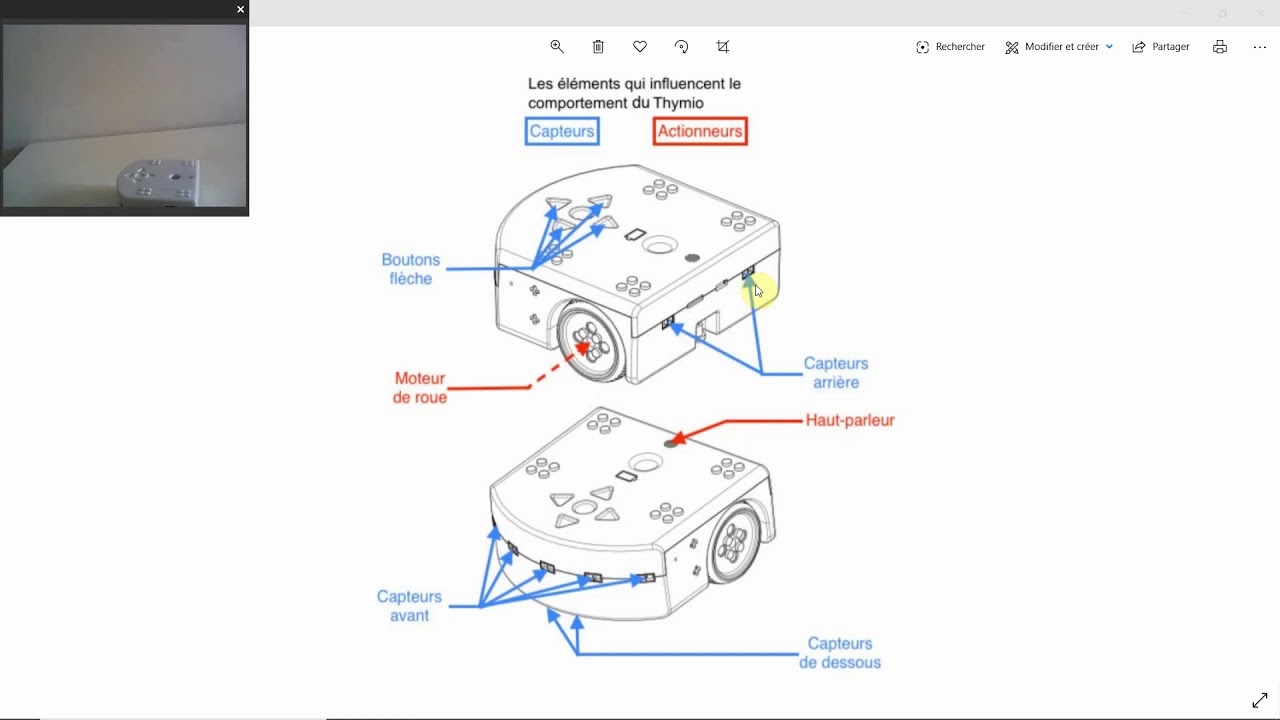 video 2 les capteurs et actionneurs de Thymio