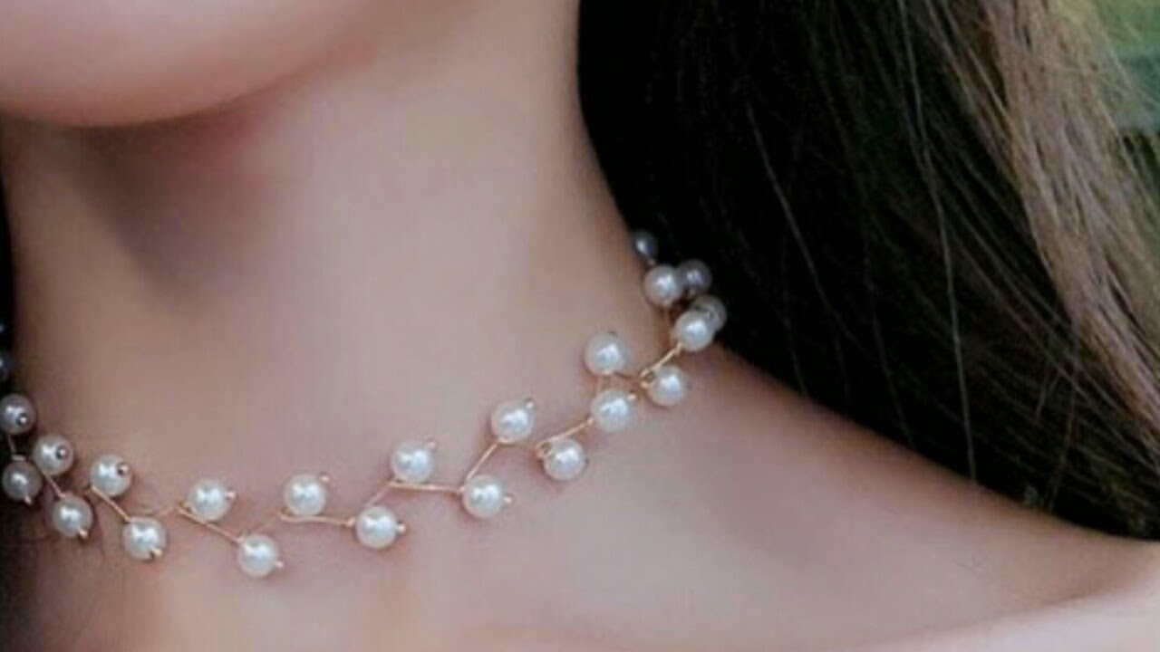 Pearl Necklace Making || DIY
