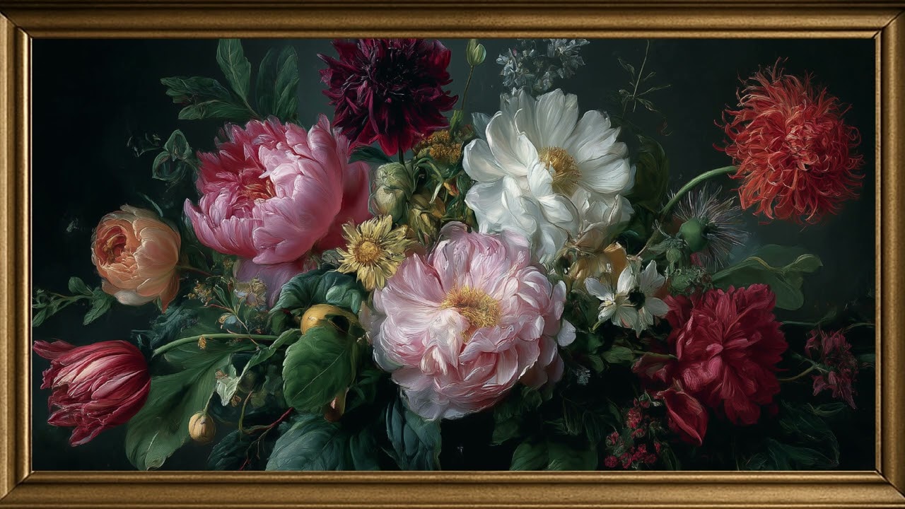 Valentines Day Romantic TV Frame Art Background  Soft Ambient Love Music for Cozy Home Decor