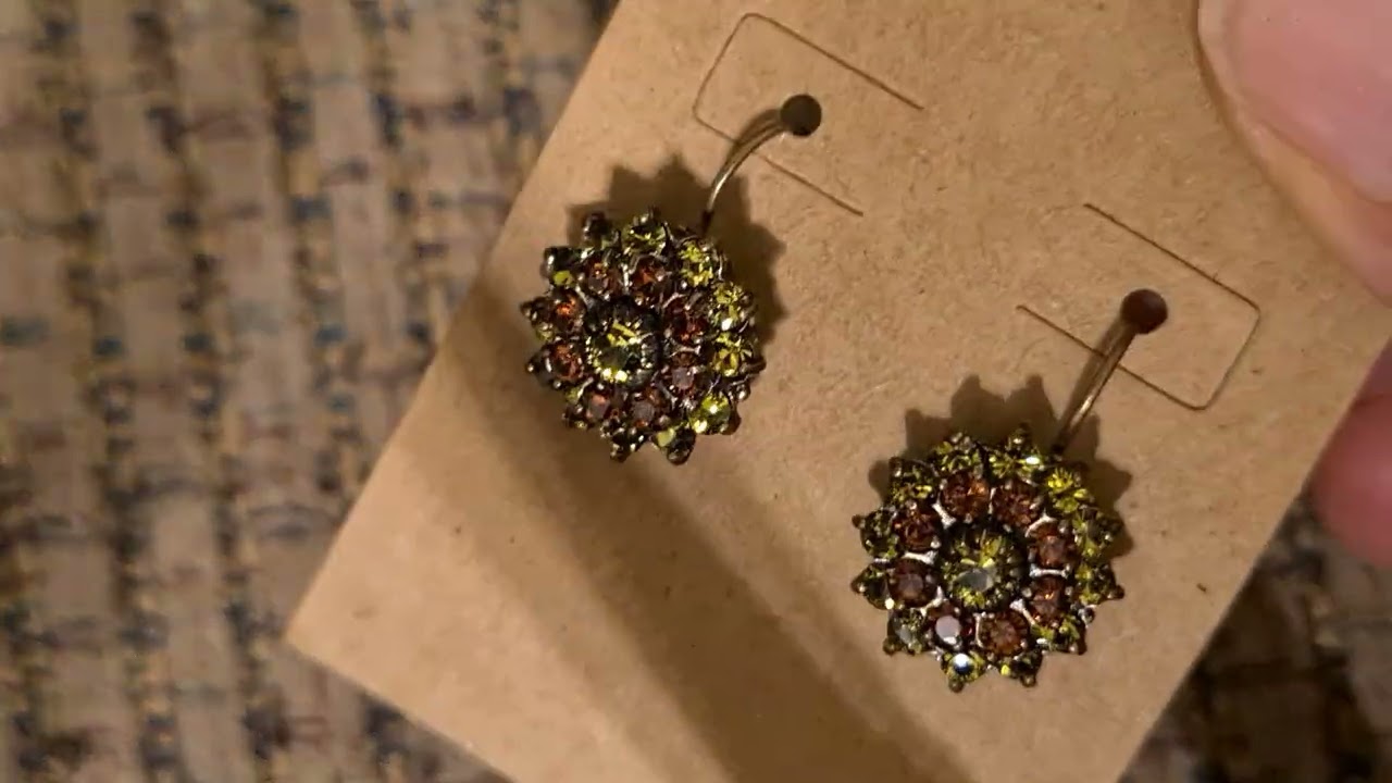 Kenny Ma Earrings & Vintage Sarah Coventry Necklace