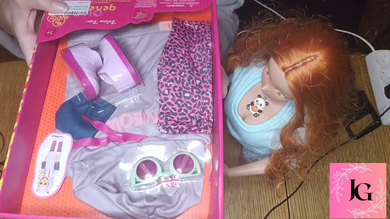 Dress up trying our genoration doll clothes on my Pear Smart doll #doll #dollaccessories #smartdoll