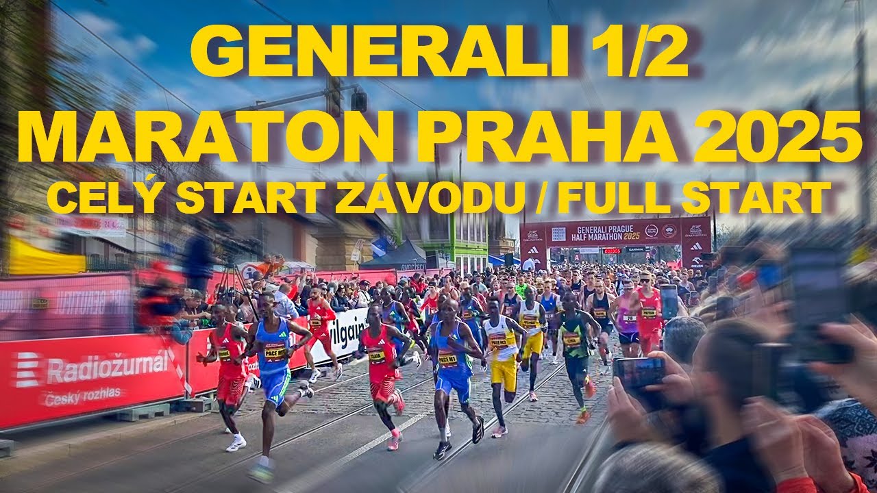 Generali 1/2 Maraton Praha 2025 – Celý start závodu | Full Start | Half Marathon Prague 2025