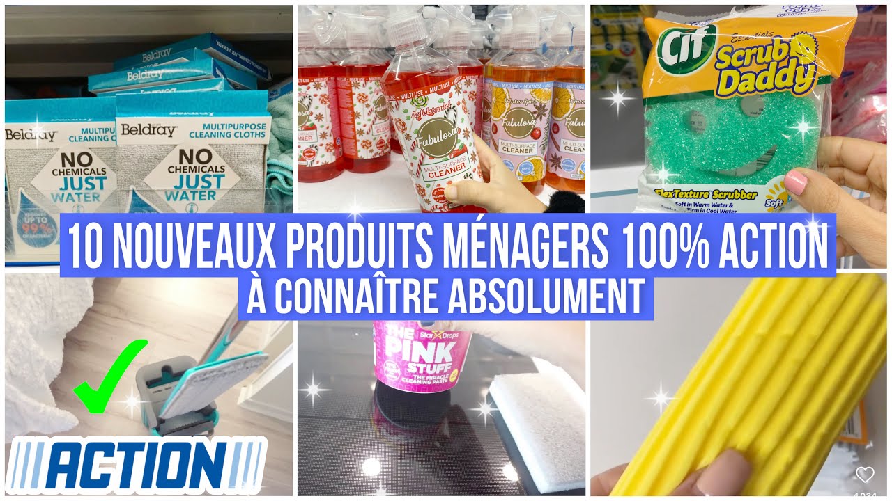 CES 10 NOUVEAUX PRODUITS MÉNAGERS 100%ACTION QUI VONT CHANGER VOTRE VIE !ASTUCES MÉNAGE 100%ACTION
