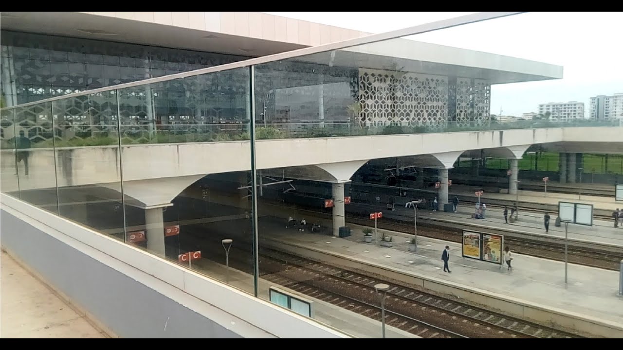 الطريق بين الدار البيضاء إلى الرباط أكدال بالقطار  Route entre Casablanca vers rabat agdal en train