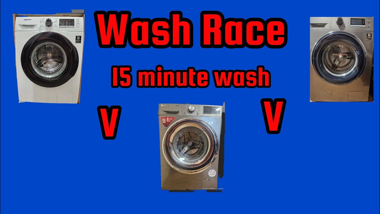 Samsung (2019) vs Samsung (2021) vs LG: 15 minute wash