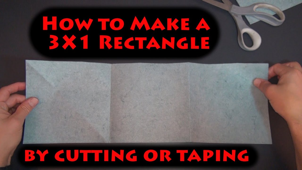 How to make a 3X1 rectangle