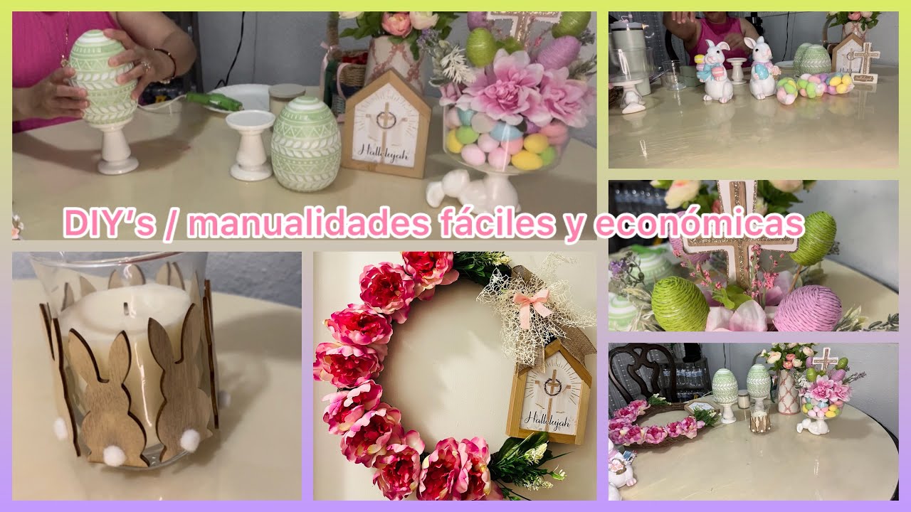 DIY’S / manualidades fáciles y económicas / Primavera - Pascua 🌺🌸🐇🐣🌷