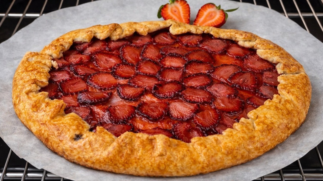 Die perfekte Erdbeer-Galette zum Valentinstag 💕
