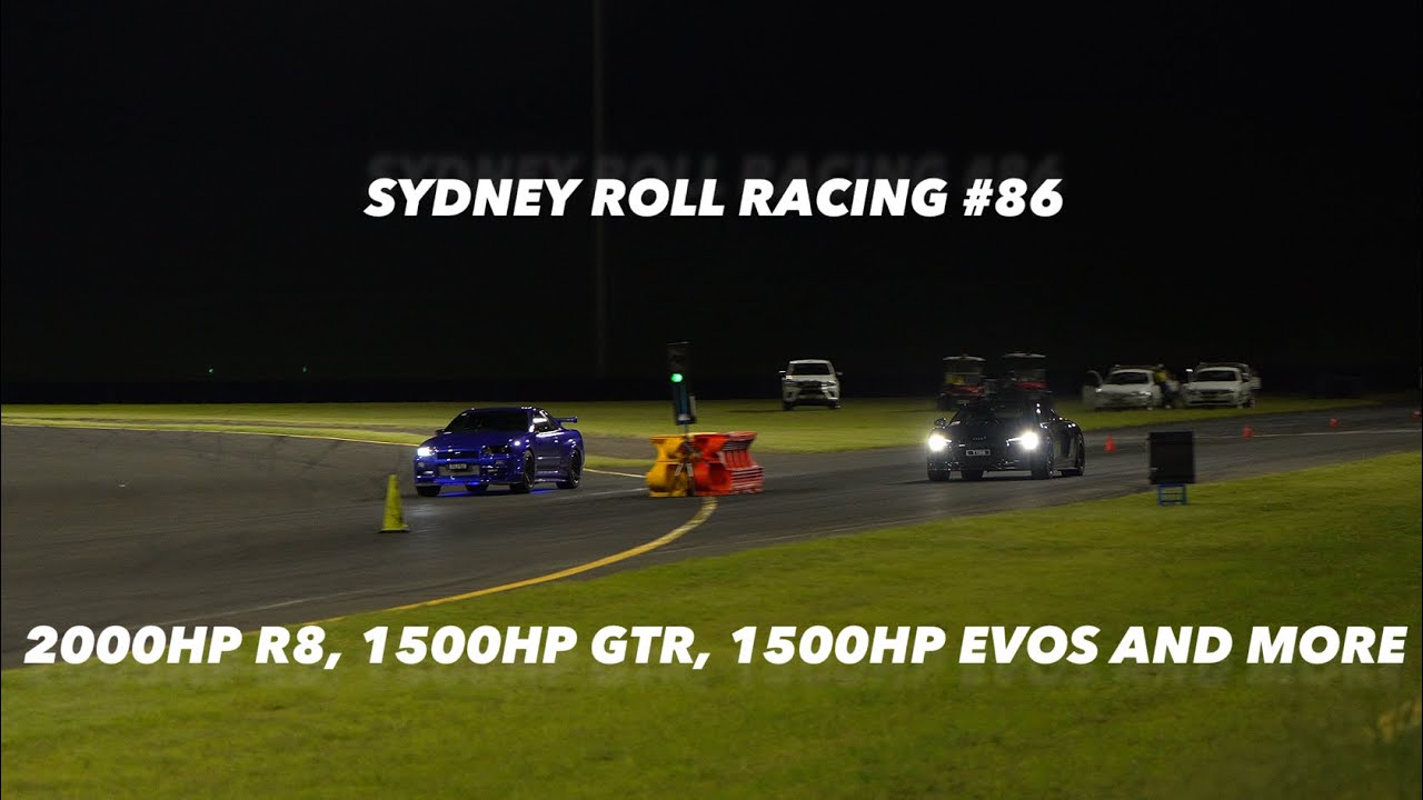 Roll Racing Sydney #86 Elimination Recap - 1900HP GTR, 1400HP TURBO S, 1500HP R35 AND MORE!