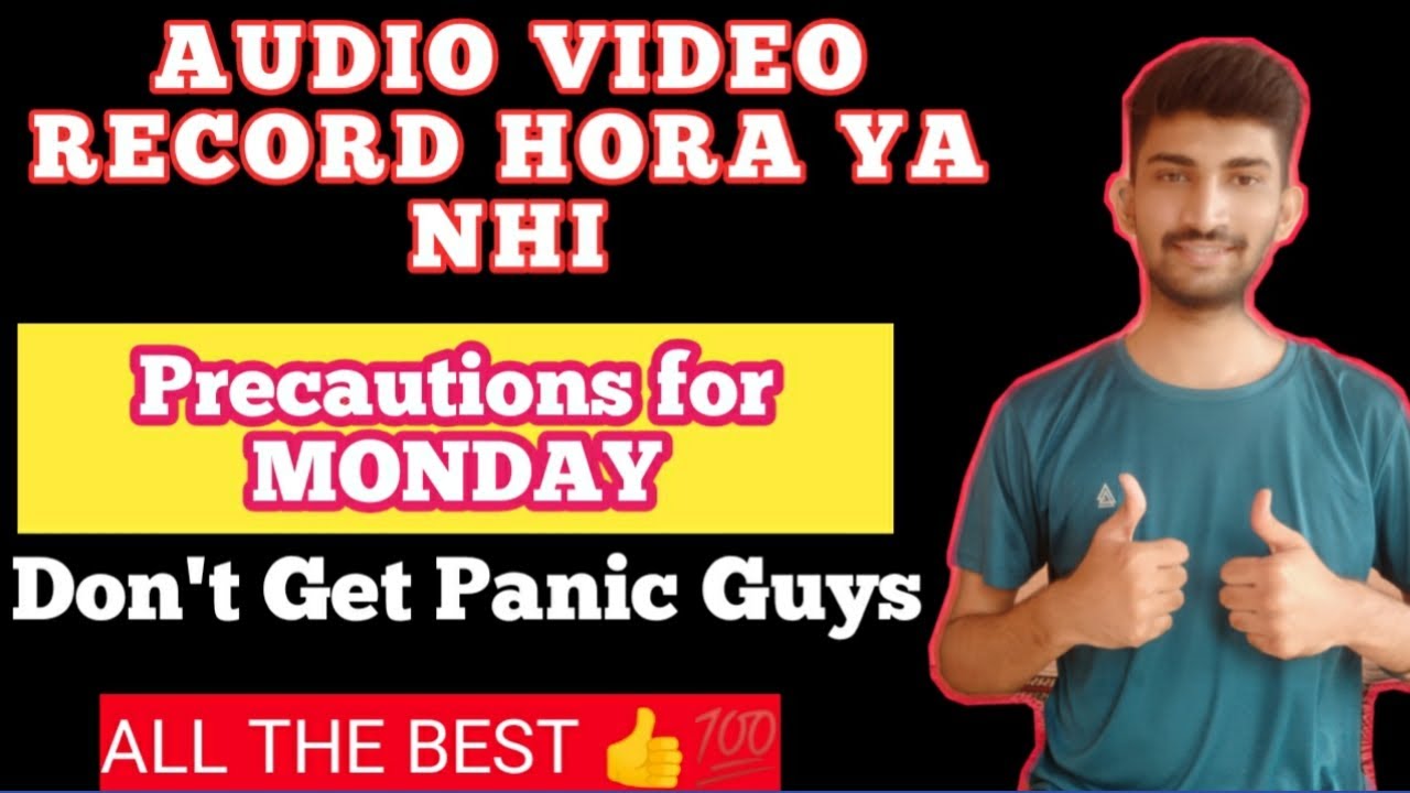 Audio Video Recording | RTMNU Final Year Exam Updates | Precautions For Monday|Saturday Exam Results