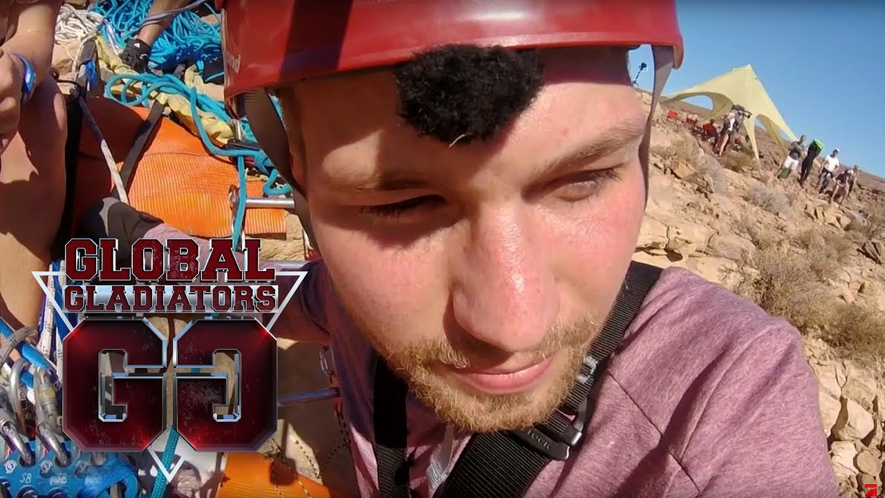 Raúl versucht die Angst wegzuatmen: Mutprobe Spidernet Boule | Folge 1 | Global Gladiators