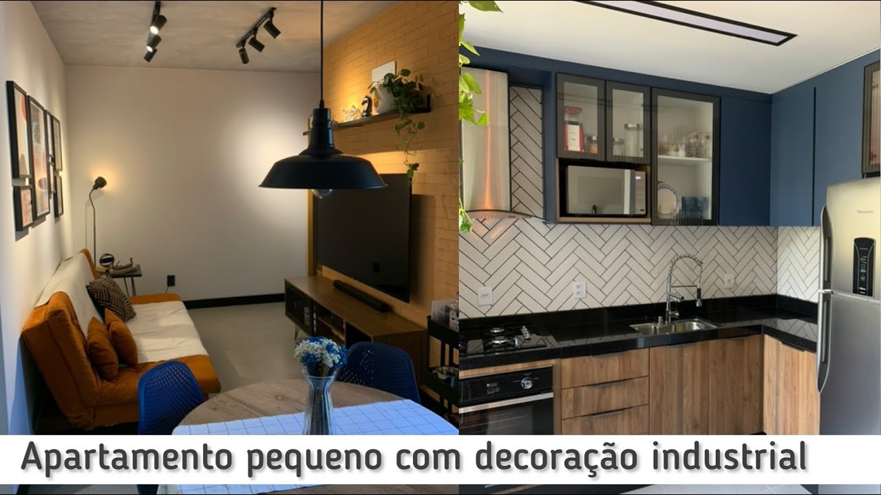 Apartamento pequeno com dicas de decoração industrial