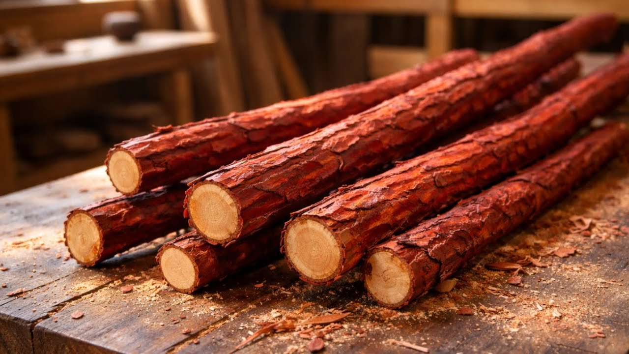 Going Crazy About Creative Woodworking Ideas from Discarded Wood Pieces Combined with Redwood Logs!