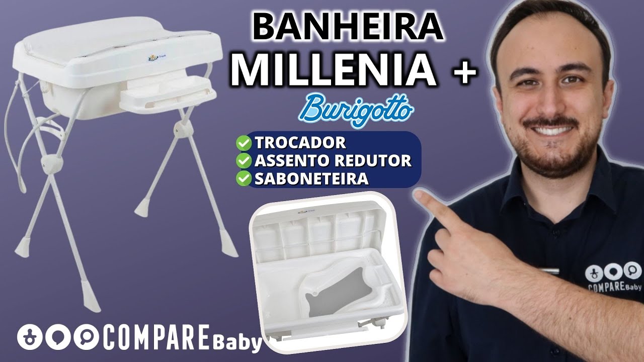 Banheira MILLENIA + Burigotto | ✅ TROCADOR e Acessórios [montagem + medidas]