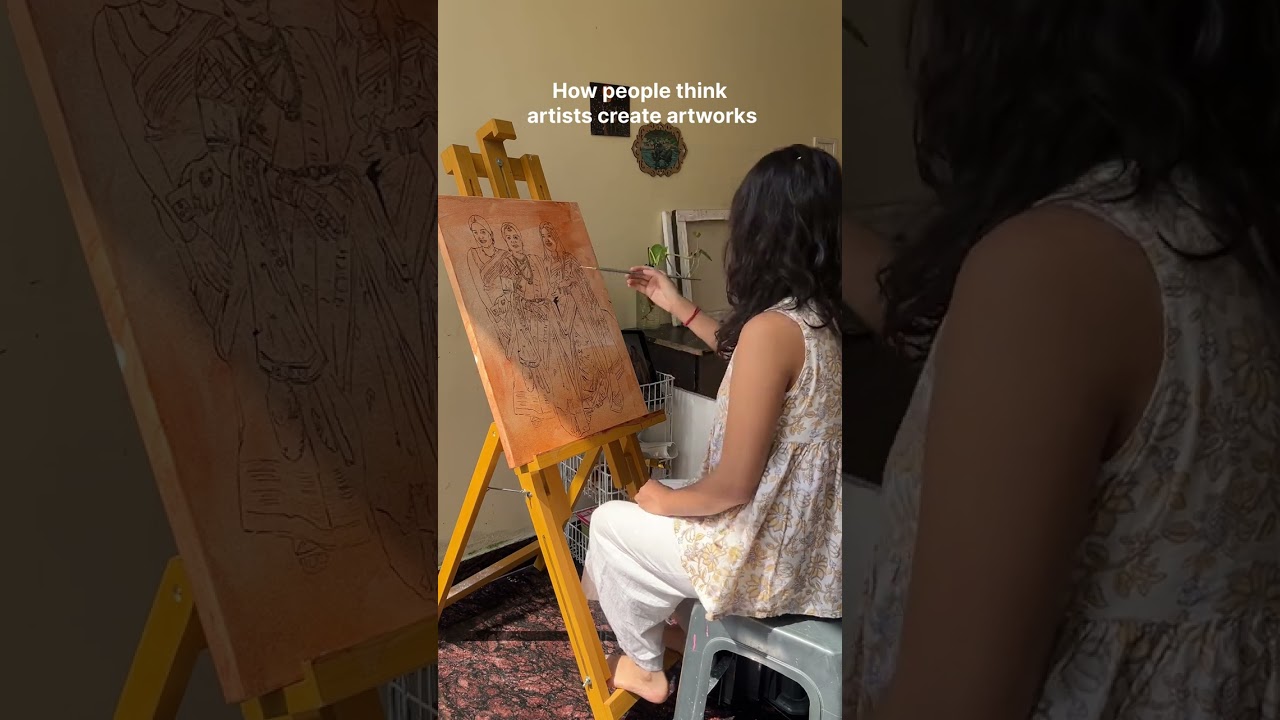 Expectation v/s Reality in artist&rsquo;s life 🤧.    #trending #arttrend #arttherapy 