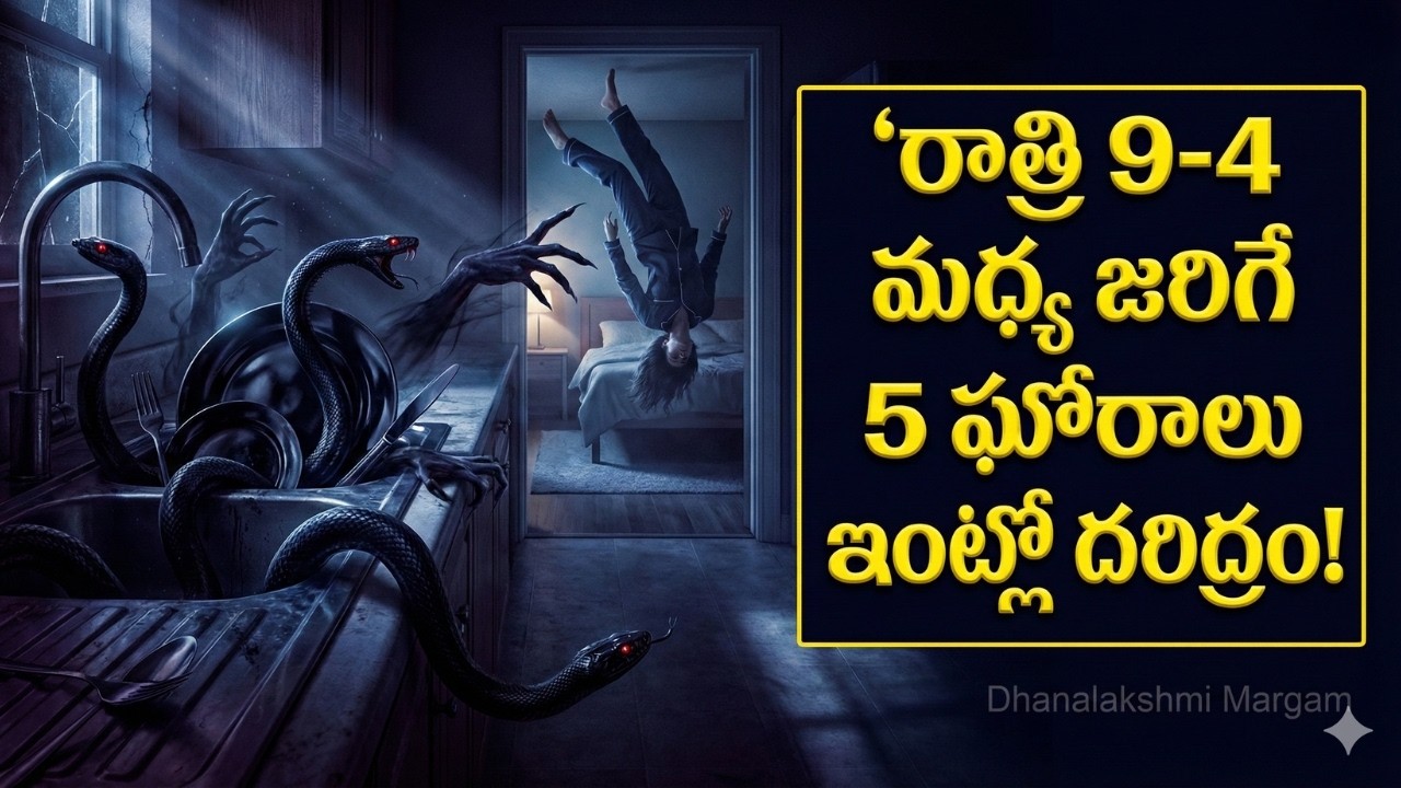 రాత్రి 12 దాటాక మీ ఇంట్లో తిరిగే భయంకరమైన శక్తులు! || Night Secrets & Poverty Habits