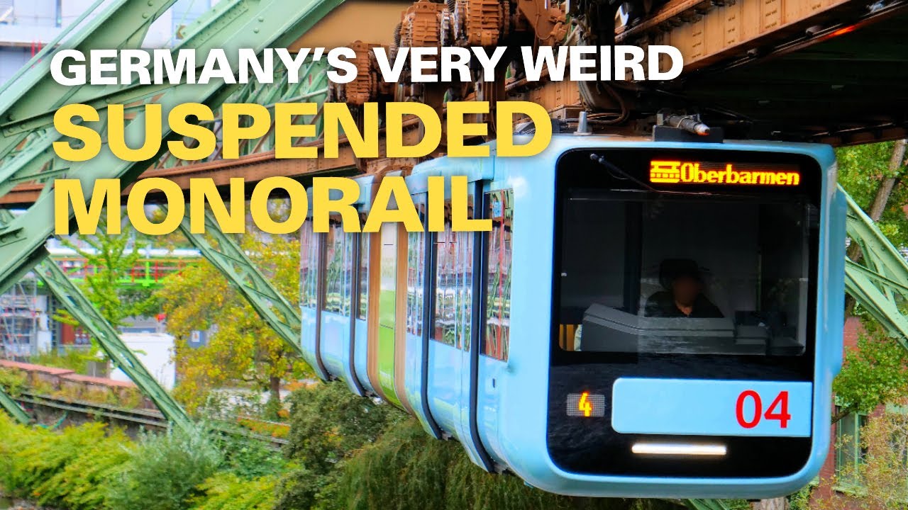 Germany's Very Weird Suspended Monorail. The Schwebebahn